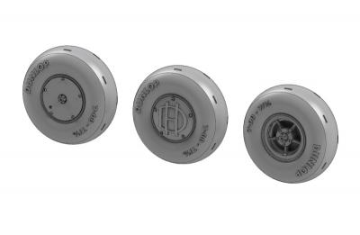 De Havilland DH-82A Tiger Moth wheel set 