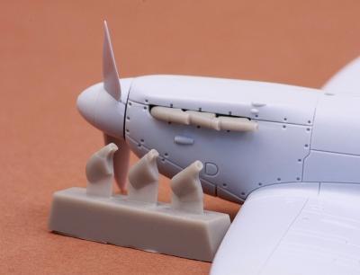 Spitfire Mk. I/II exhaust (round)