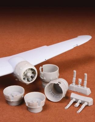 Bristol Blenheim engine cowling + exhaust set