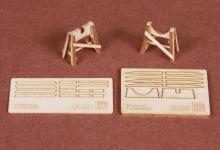 Piaggio PC-7 wooden trestle for SBS Model kit