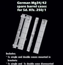 German Mg34/42 spare barrel cases for Sd. Kfz. 250/1 - 3.