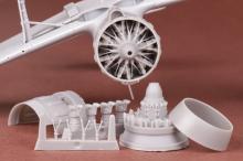 Bloch MB 151 & 152 engine with cowling set for Dora Wings - 7.