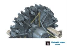 Westland Lysander Mk.I/III engine & cowling set  - 11.